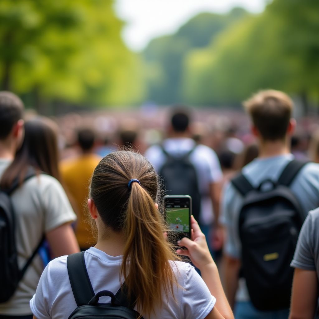 Jucători Pokémon GO în București